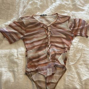 Misguided marble see through romper